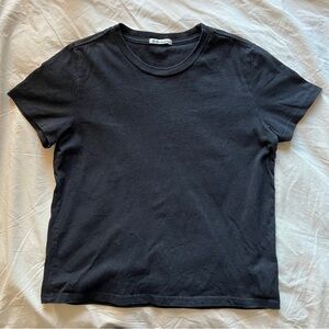 reformation classic black tee- small